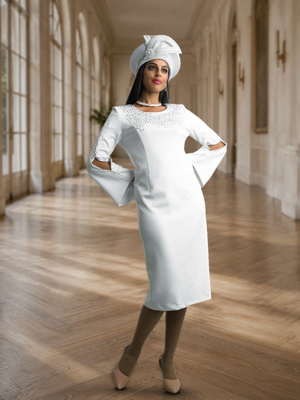 Long Sleeve Mid-Length Dress