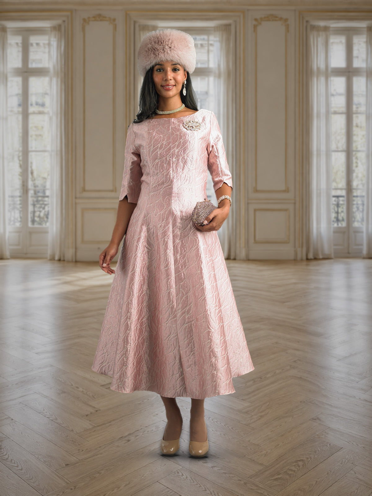 Short Sleeve Long Length Dress