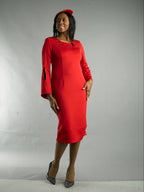 Long Sleeve Mid-Length Dress