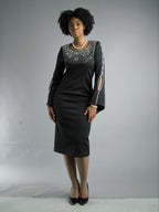 Long Sleeve Mid-Length Dress