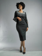 Long Sleeve Mid-Length Dress