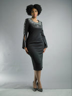 Long Sleeve Mid-Length Dress