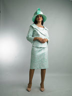 Long Sleeve Mid-Length Skirt Suit