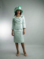 Long Sleeve Mid-Length Skirt Suit