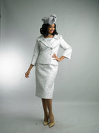 Long Sleeve Mid-Length Skirt Suit