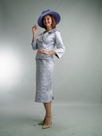 Long Sleeve Mid-Length Skirt Suit