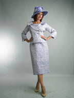 Long Sleeve Mid-Length Skirt Suit
