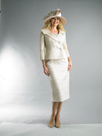 Long Sleeve Mid-Length Skirt Suit