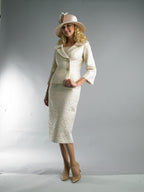Long Sleeve Mid-Length Skirt Suit