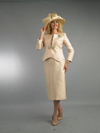 2-Piece Long Sleeve Mid-Length Skirt Suit