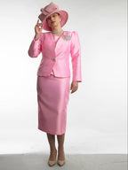 3-Piece Long Sleeve Mid-Length Skirt Suit