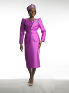 3-Piece Long Sleeve Mid-Length Skirt Suit