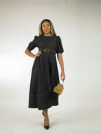 Short Sleeve Long Length Dress