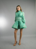 Long Sleeve Short Length Dress
