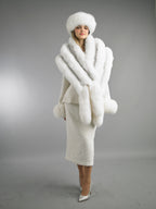3-Piece Long Sleeve Mid-Length Skirt Suit