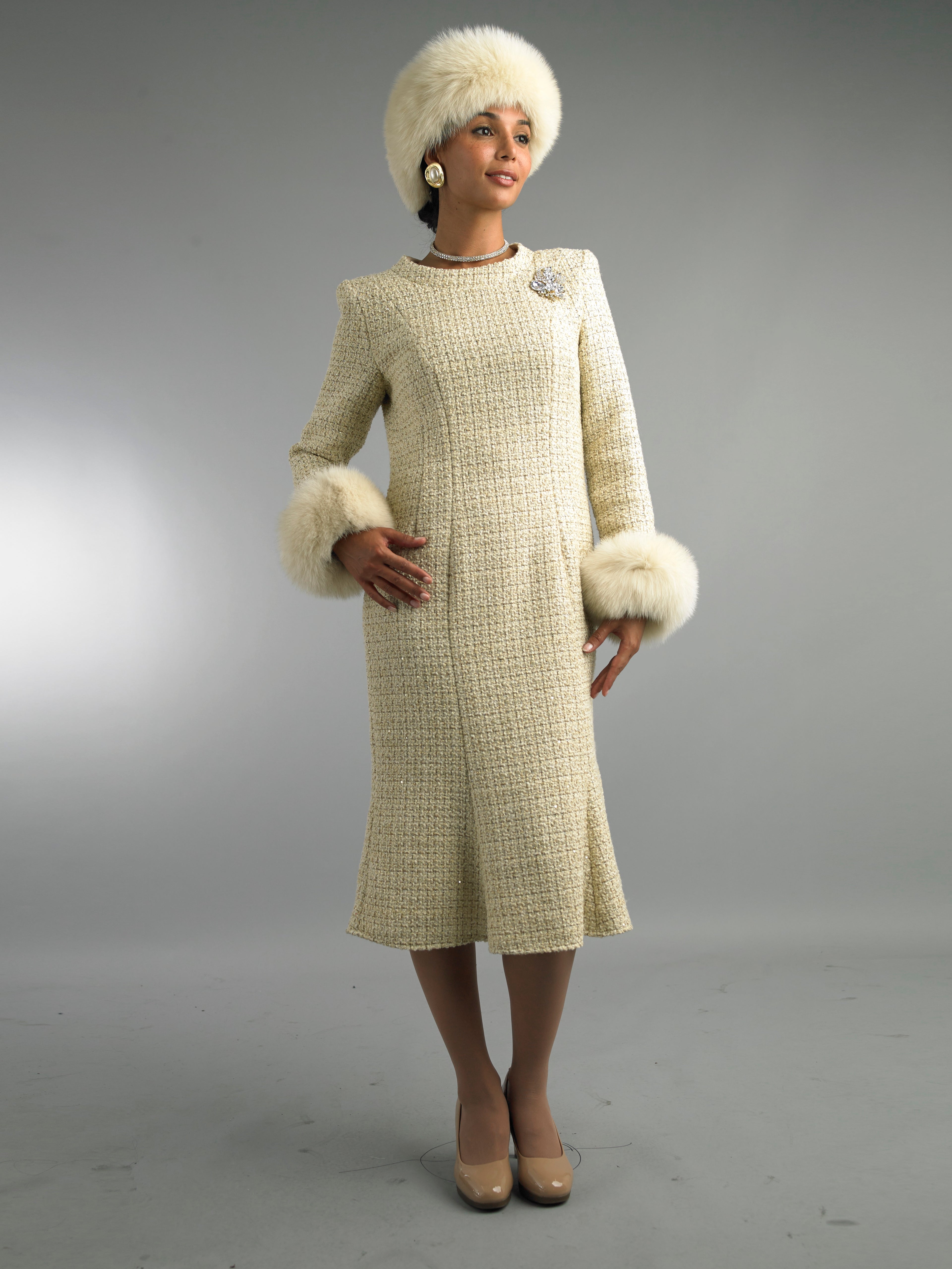 5086 - Long Sleeve Mid-Length Dress