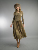 2-Piece Long Sleeve Mid-Length Dress