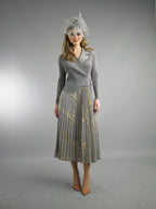 Long Sleeve Mid-Length Skirt Suit