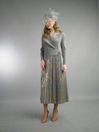 Long Sleeve Mid-Length Skirt Suit