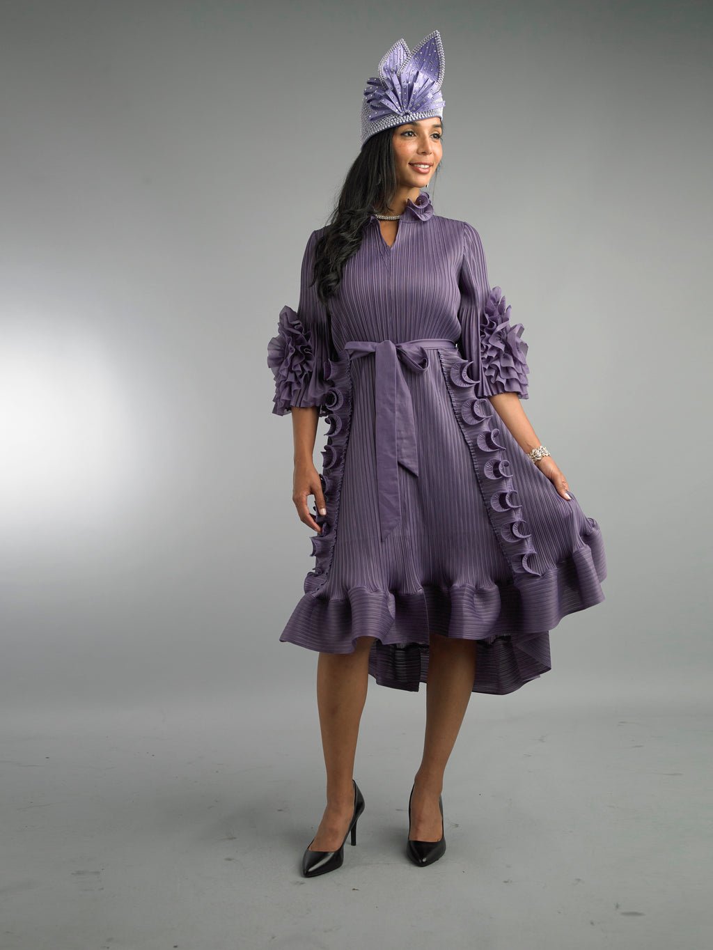 5094 - Short Sleeve Mid-Length Dress