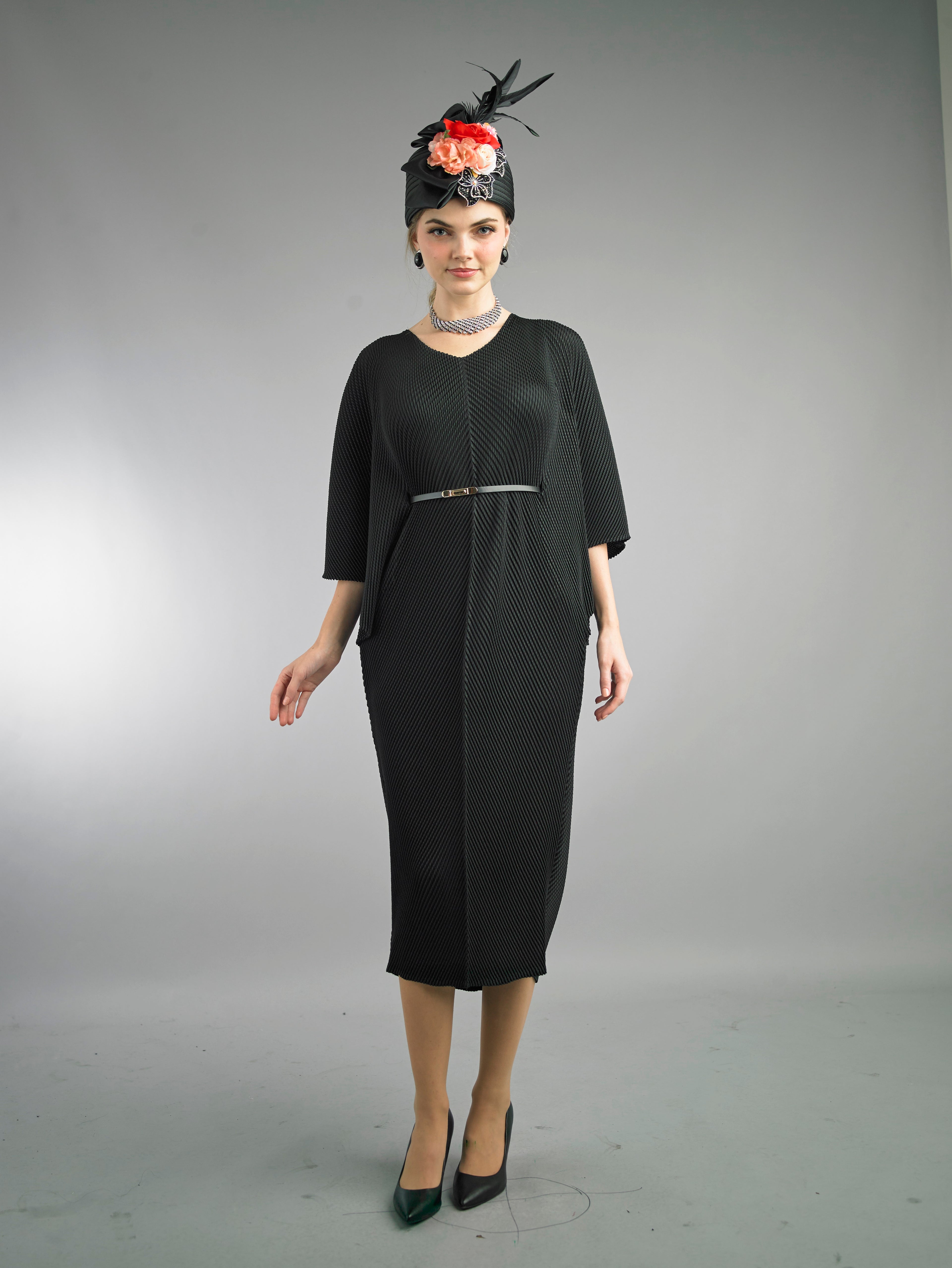 5095 - Short Sleeve Mid-Length Dress