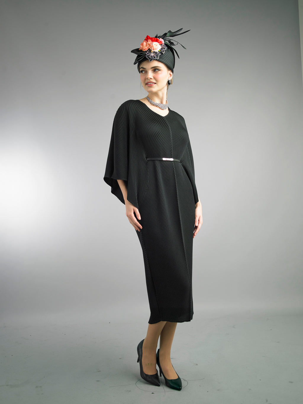 5095 - Short Sleeve Mid-Length Dress