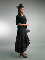 2-Piece Short Sleeve Long Length Dress