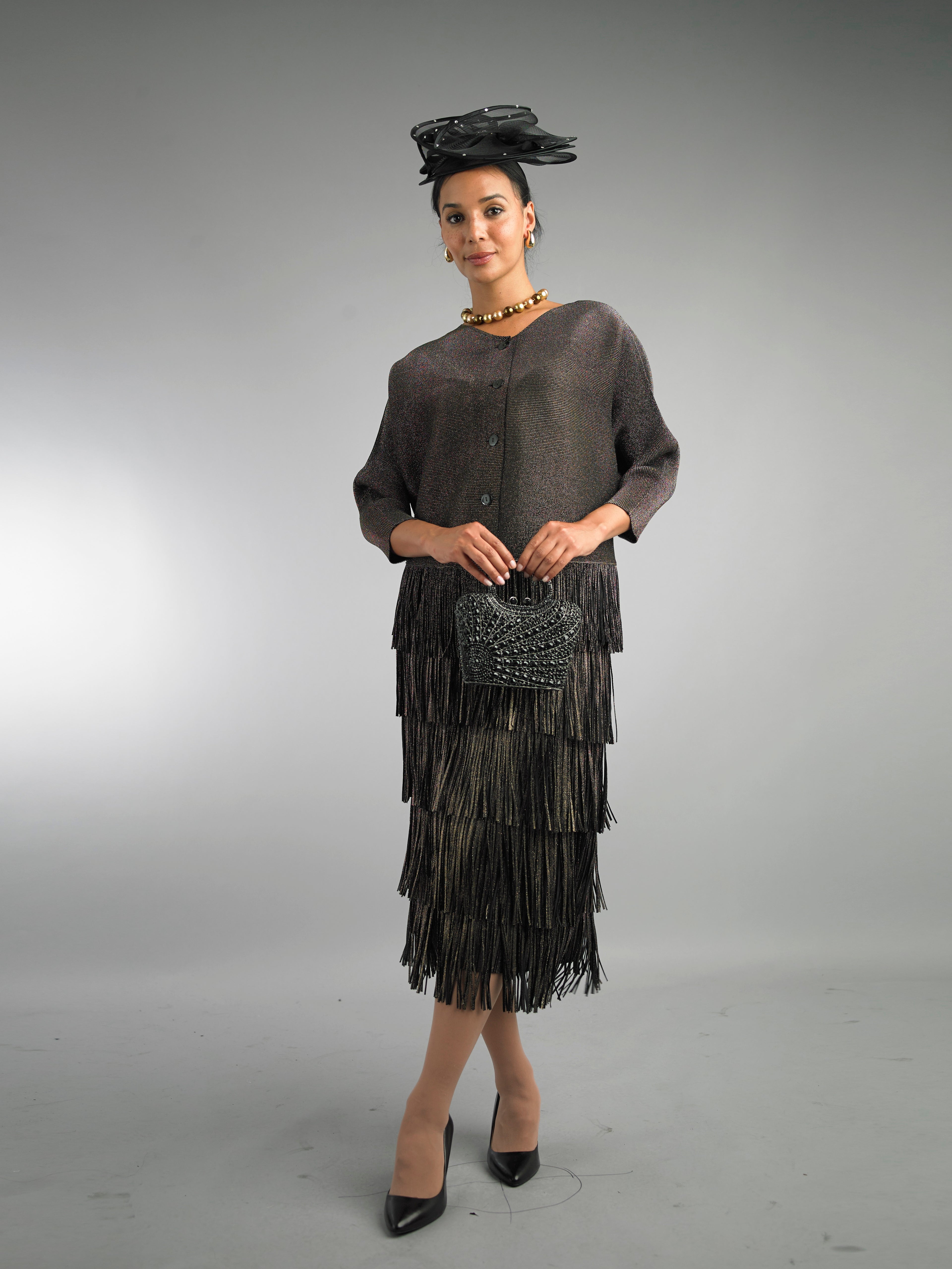 5102 - 2 Piece Long Sleeve Mid-Length Dress