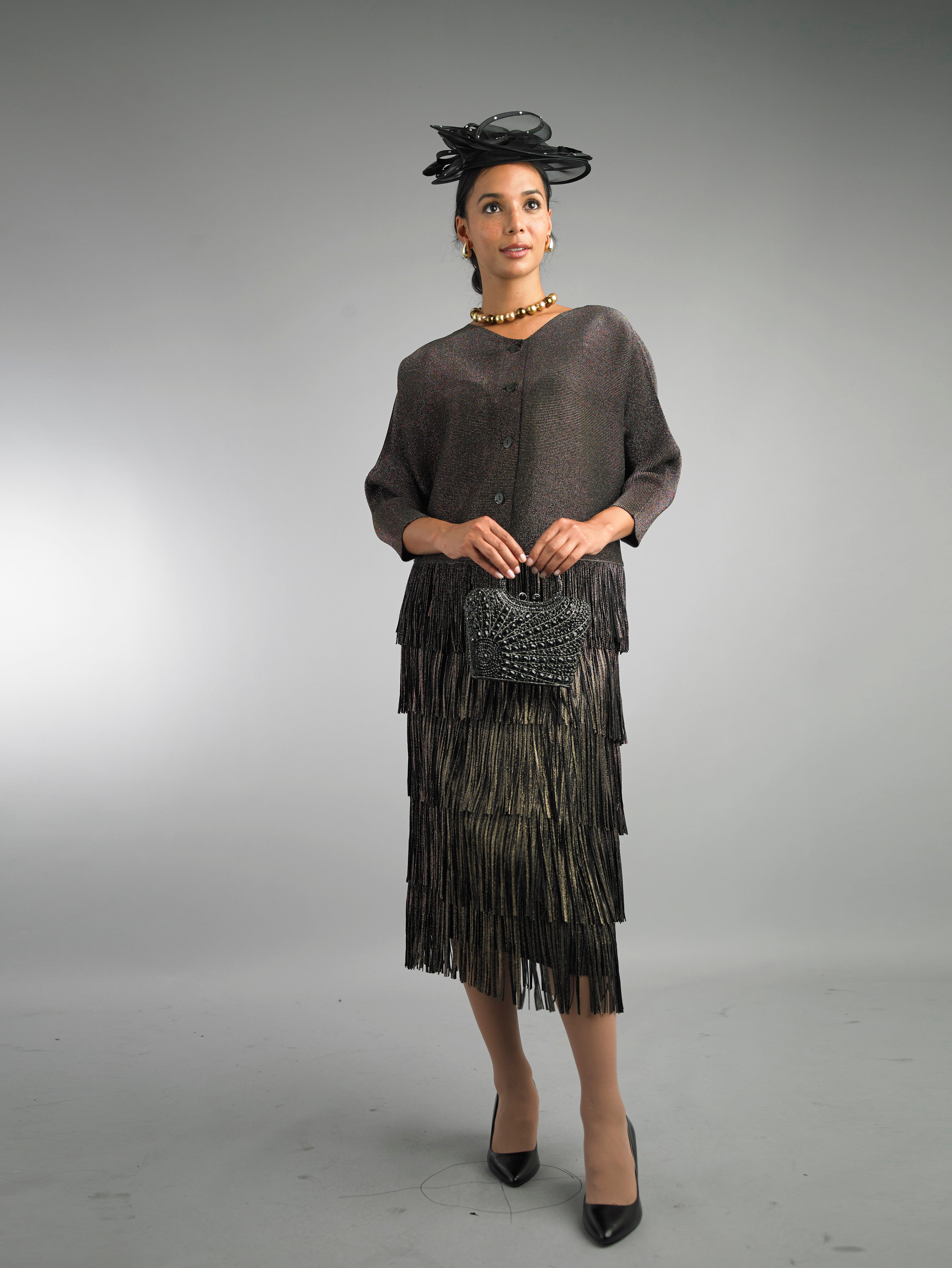 5102 - 2 Piece Long Sleeve Mid-Length Dress