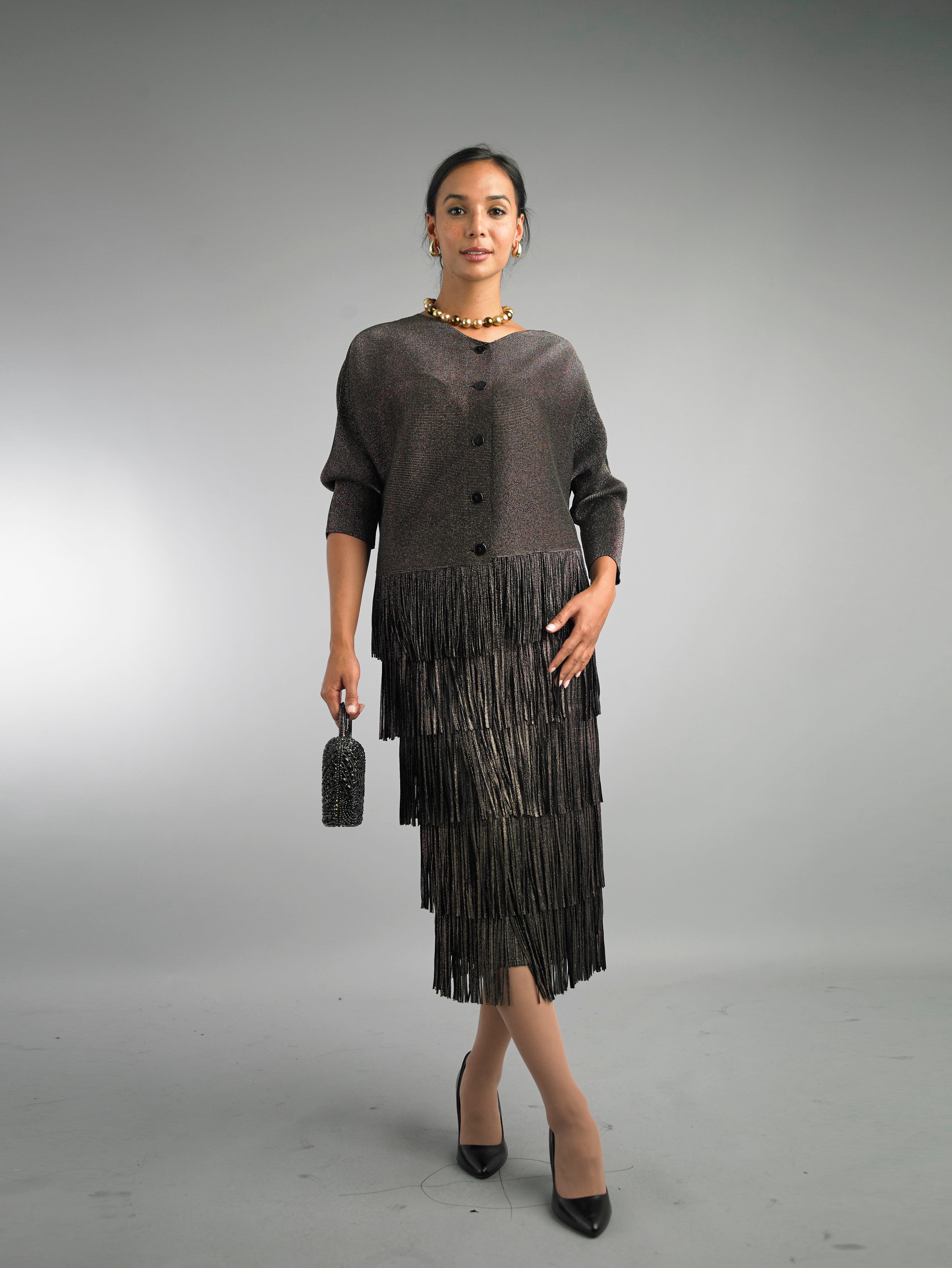 5102 - 2 Piece Long Sleeve Mid-Length Dress