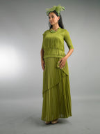 2-Piece Short Sleeve Long Length Dress