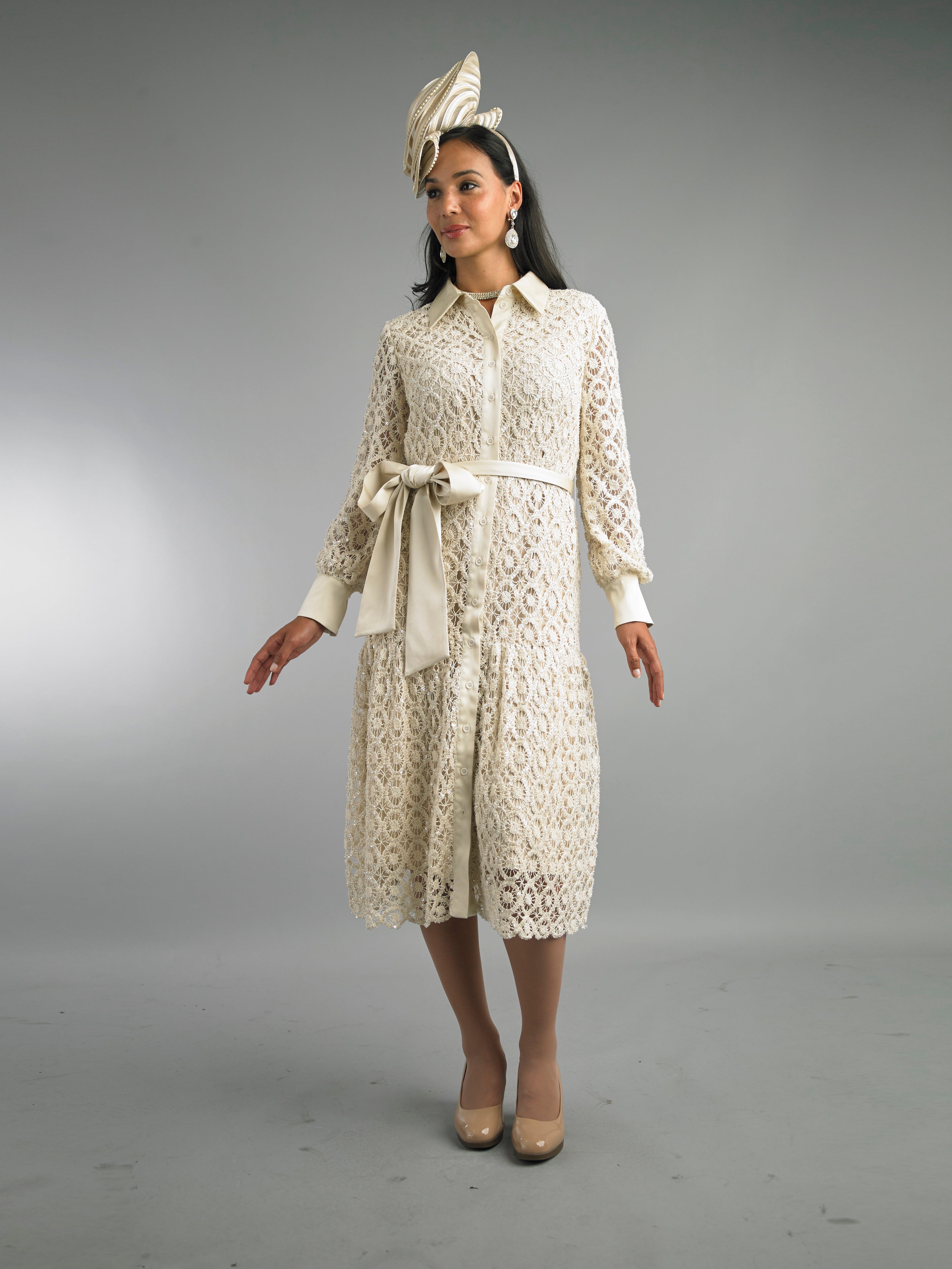 5106 - Long Sleeve Mid-Length Dress