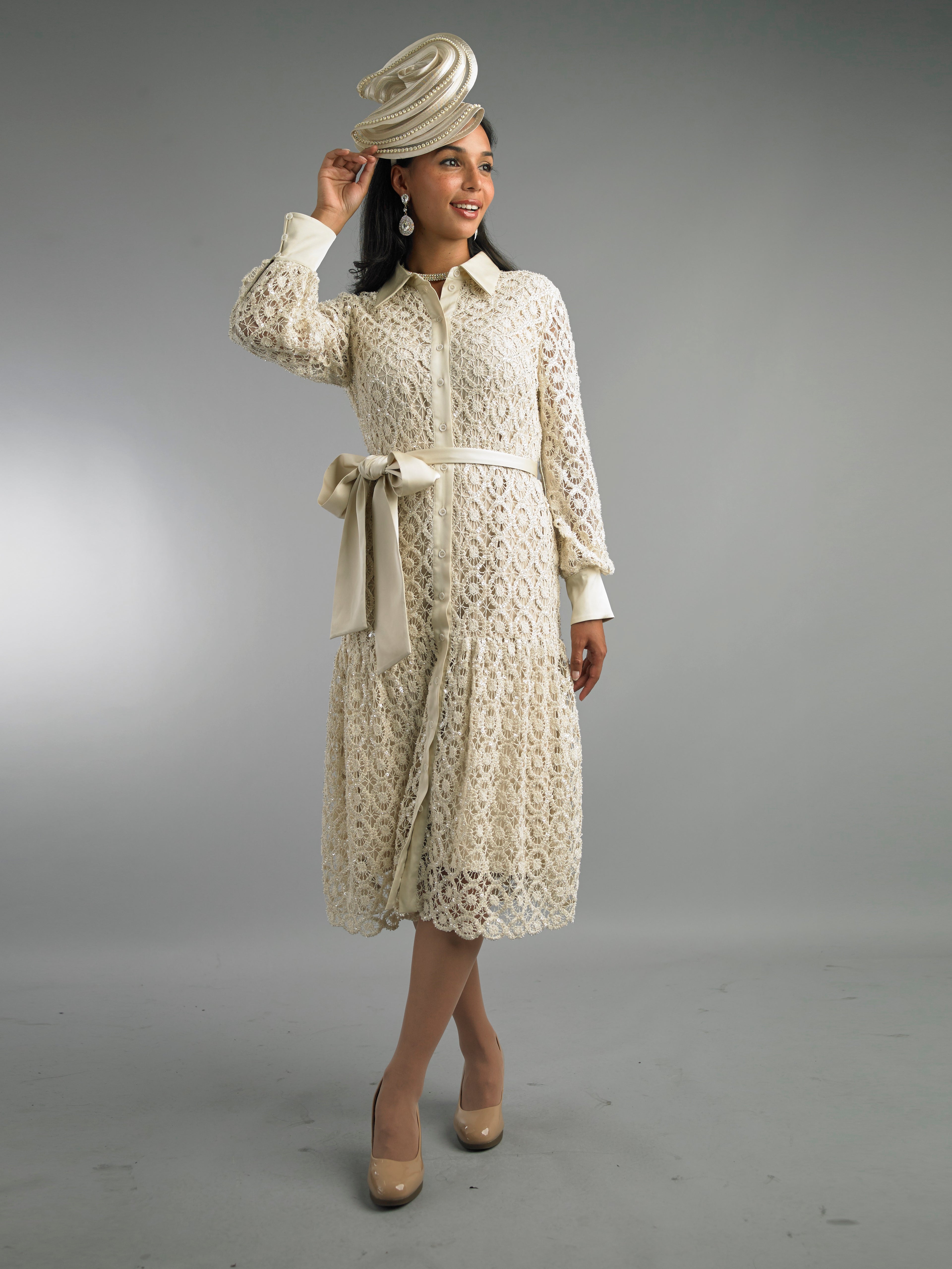 5106 - Long Sleeve Mid-Length Dress