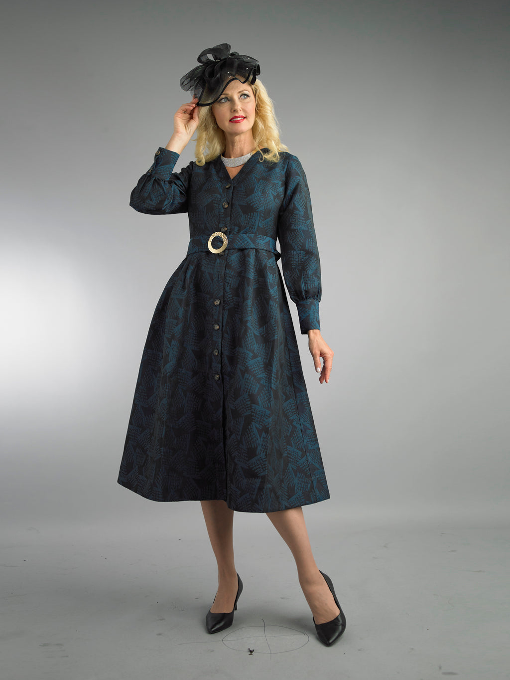 5111 - Long Sleeve Long Length Dress