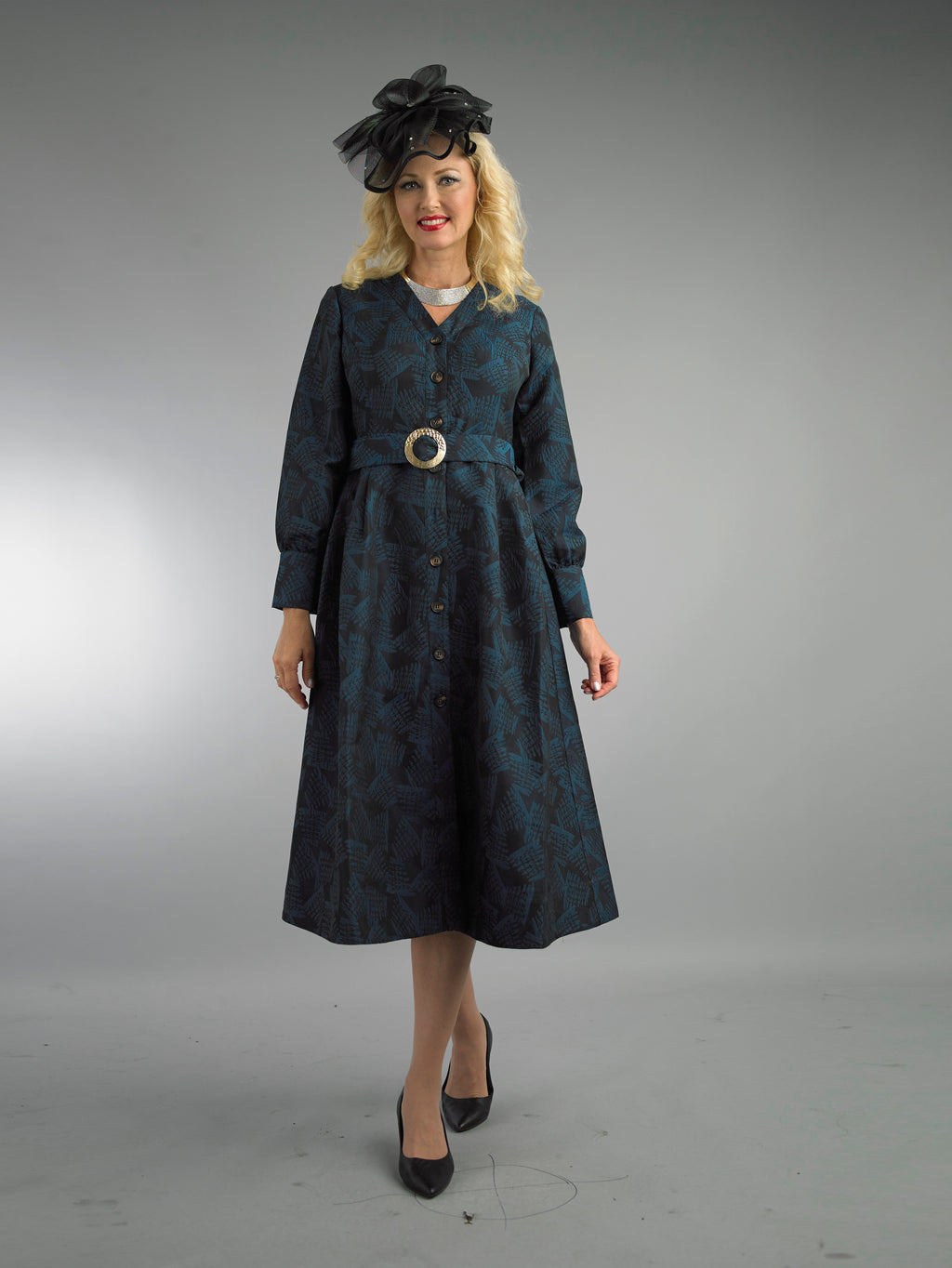 5111 - Long Sleeve Long Length Dress