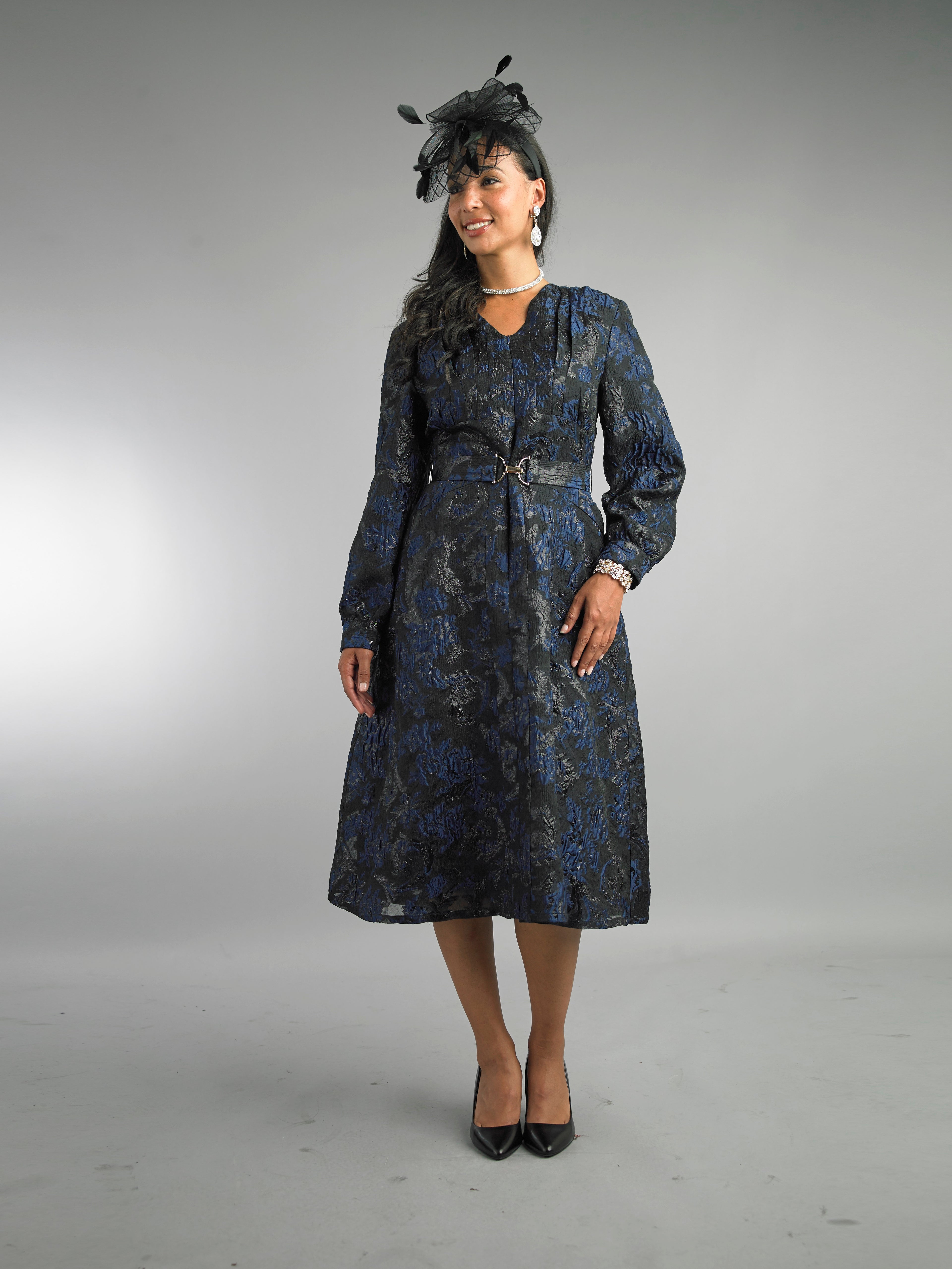 5112 - Long Sleeve Long Length Dress