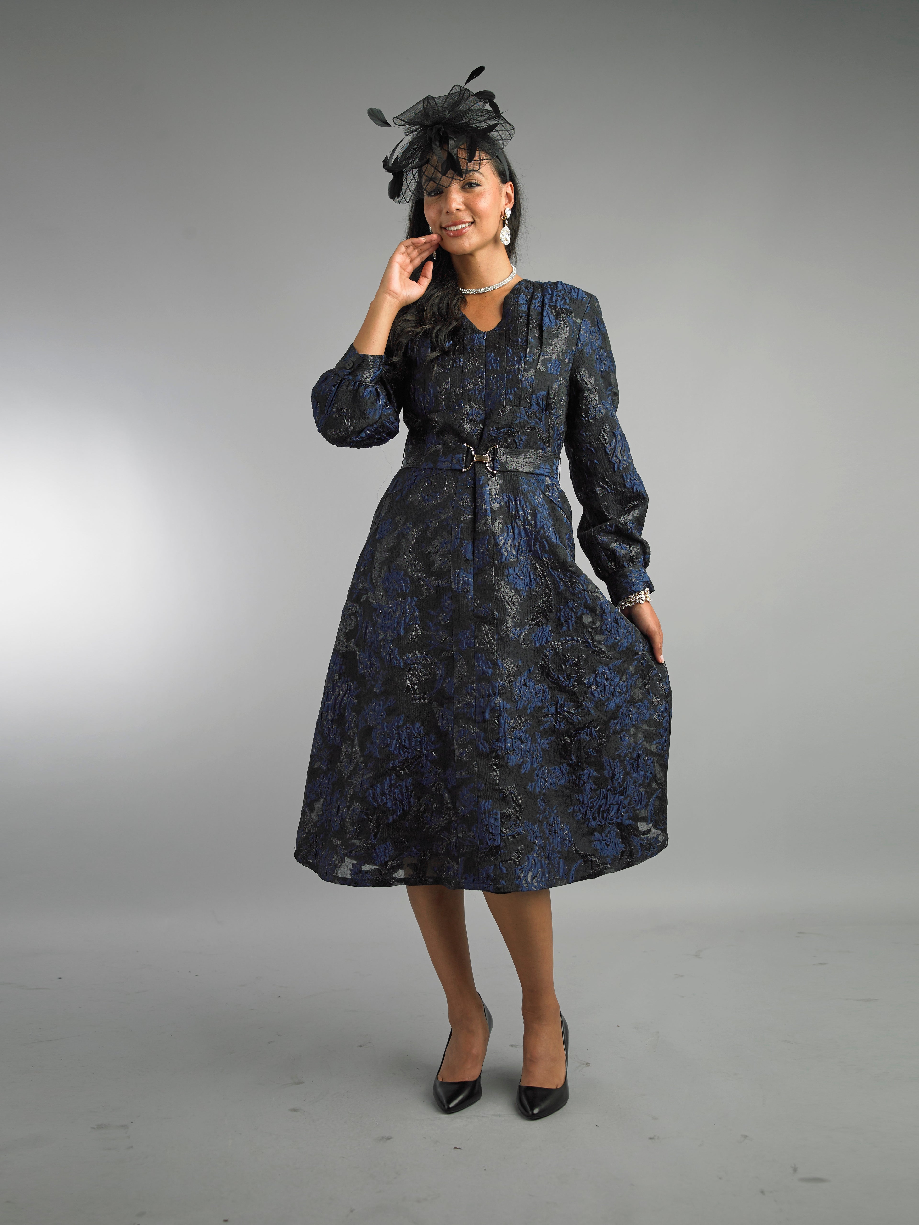 5112 - Long Sleeve Long Length Dress