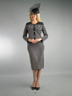 2-Piece Long Sleeve Mid-Length Skirt Suit