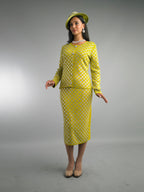 2-Piece Long Sleeve Mid-Length Skirt Suit