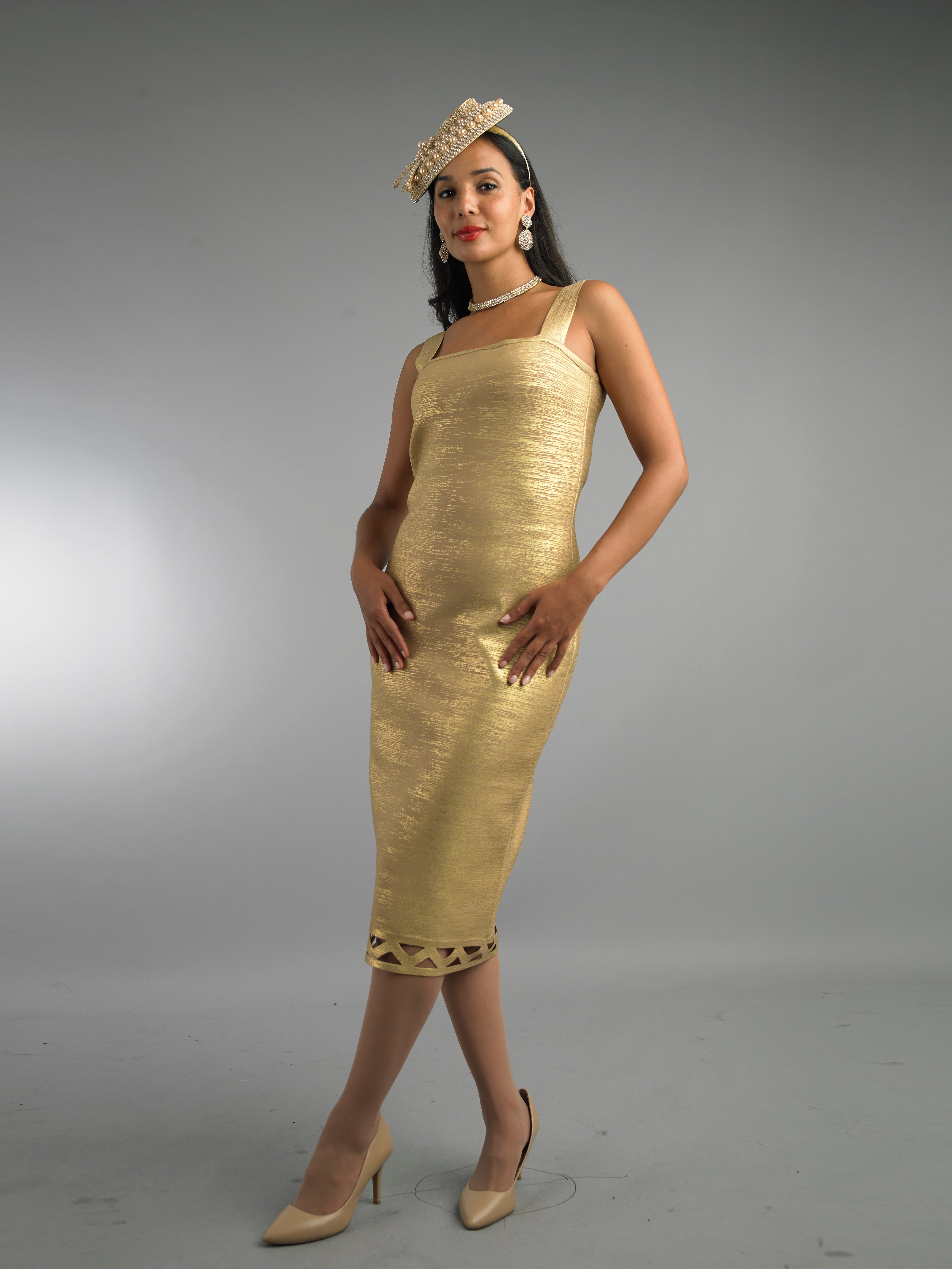883 - 2 Piece Long Sleeve Mid-Length Dress