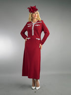Long Sleeve Mid-Length Knit Dress