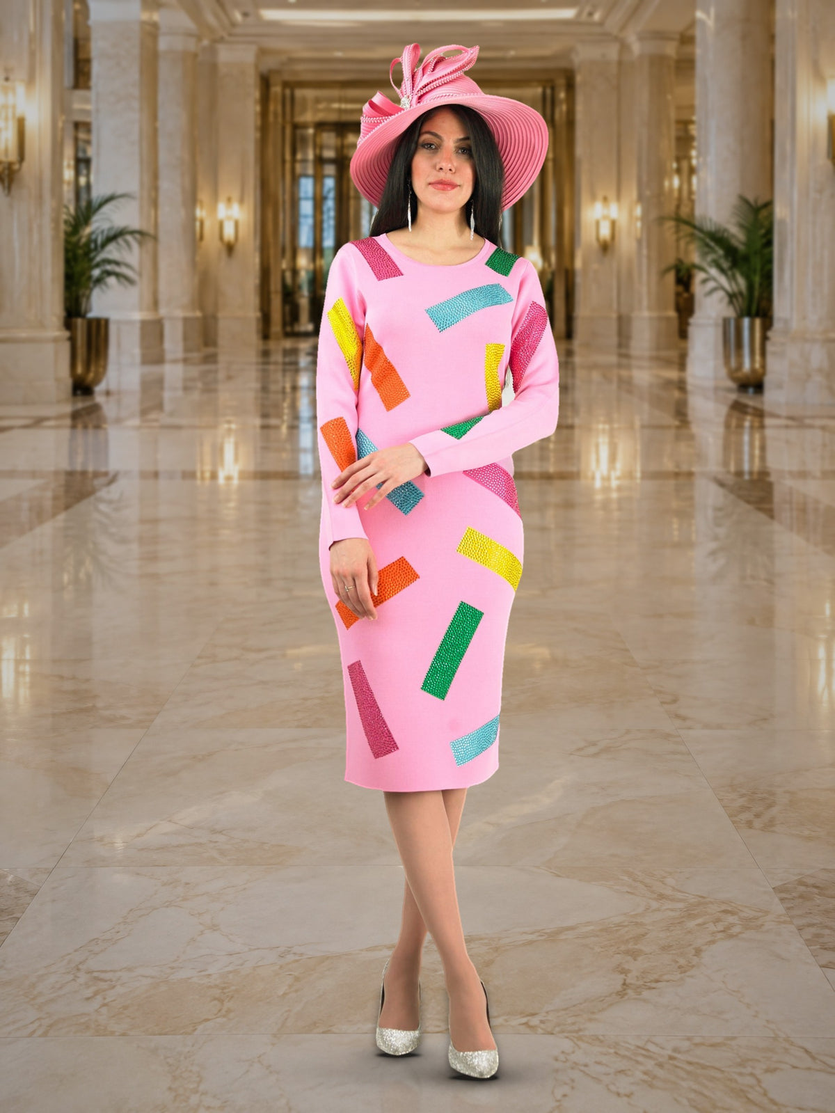 Long Sleeve Mid-Length Dress