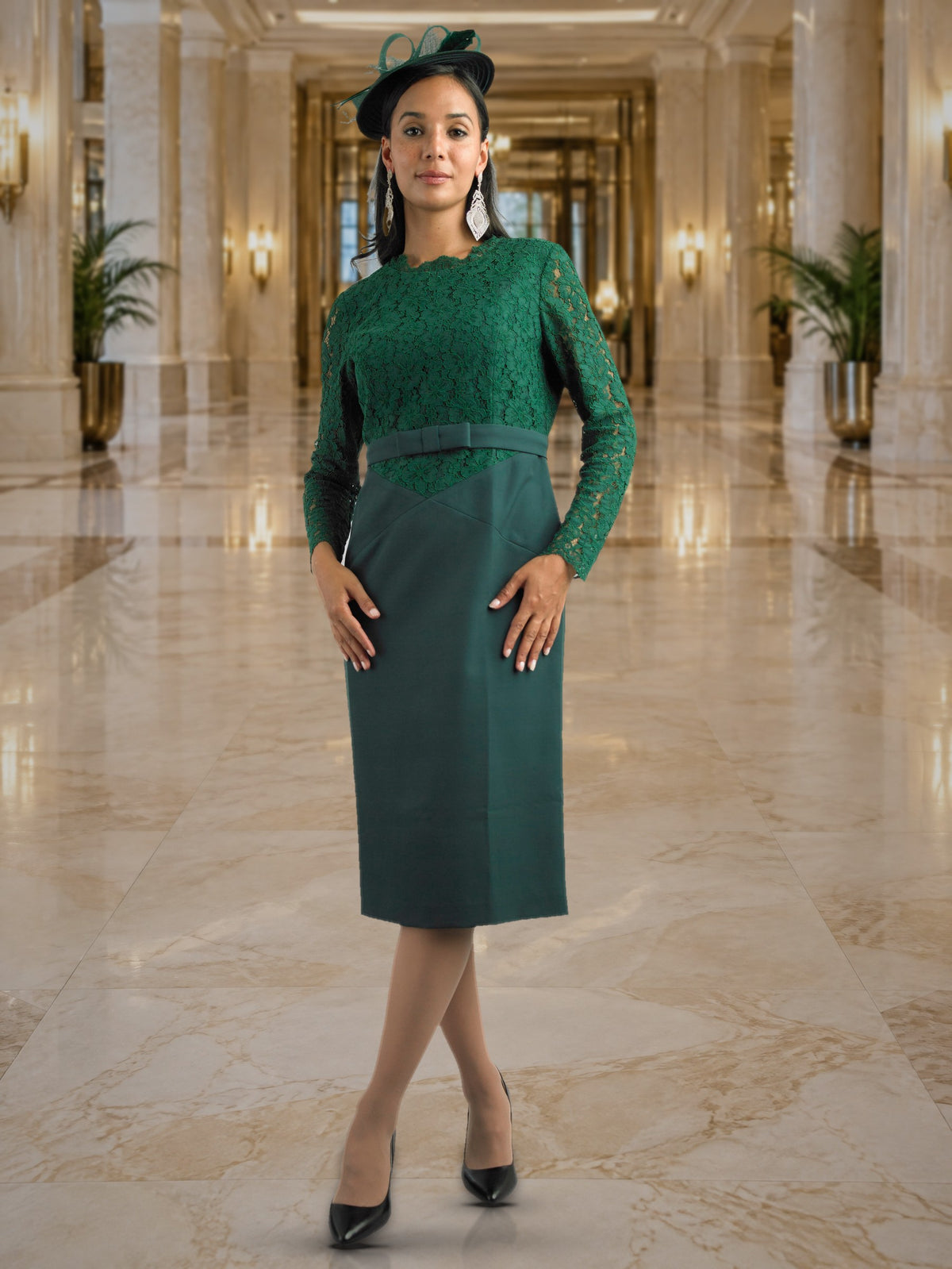 Long Sleeve Mid-Length Dress