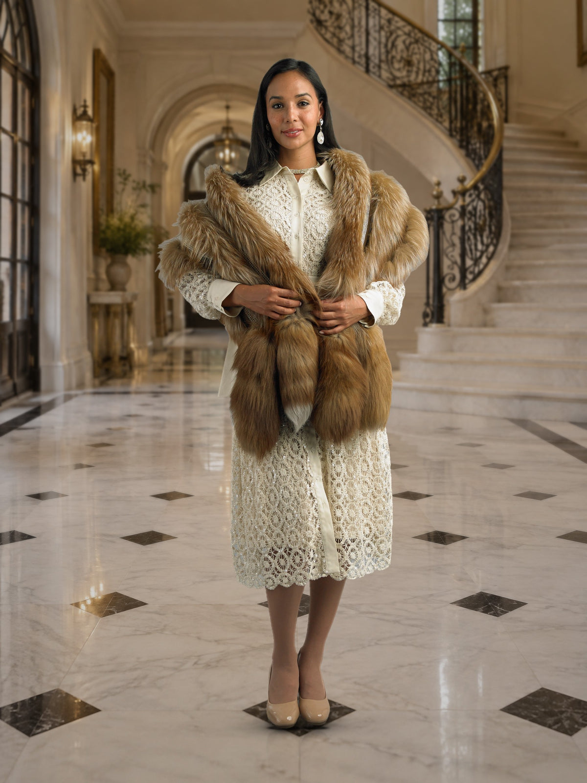Long Sleeve Mid-Length Dress
