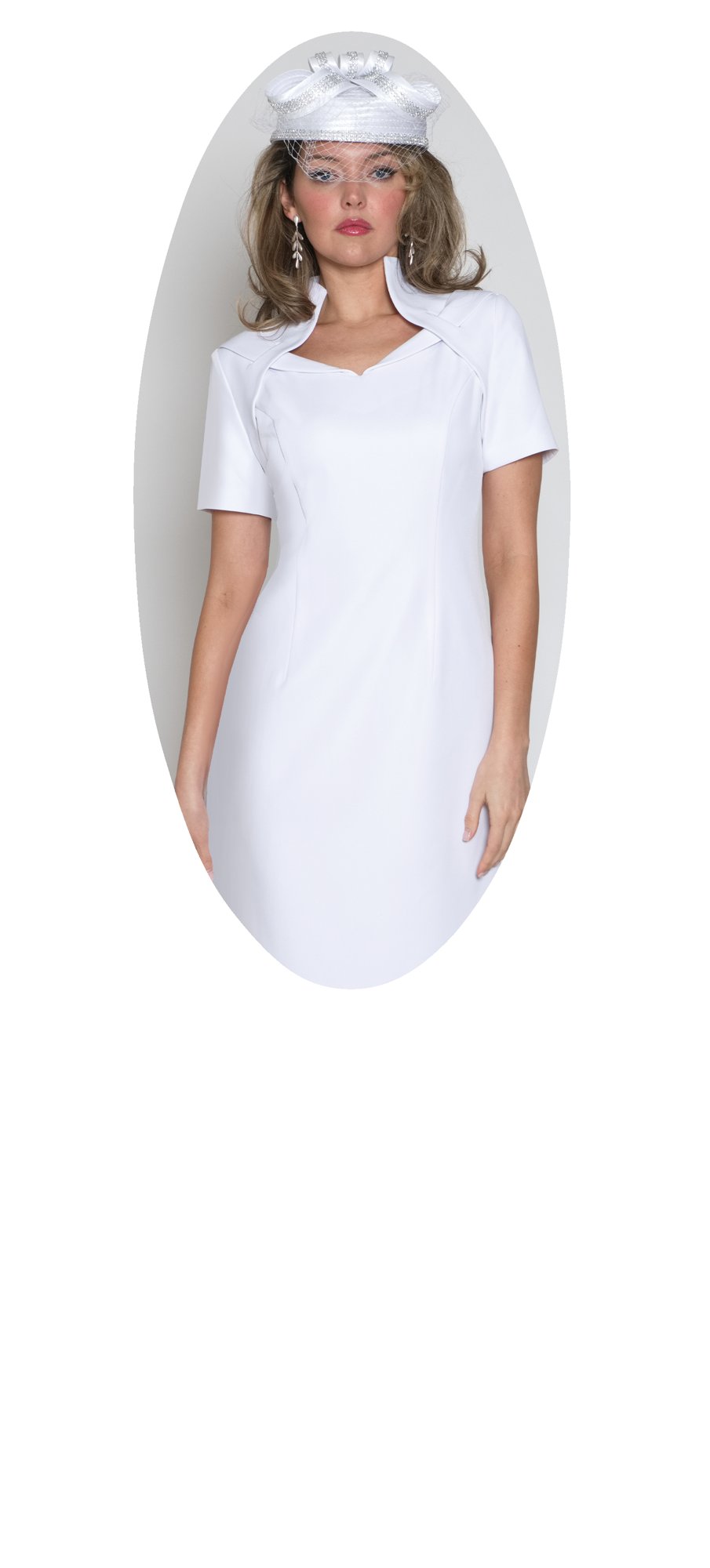 Lily & Taylor 4982 French Crepe Dress w/ Raglan Sleeves