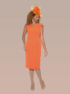 French Crepe Dress w/ Dramatic Back Drop Neckline