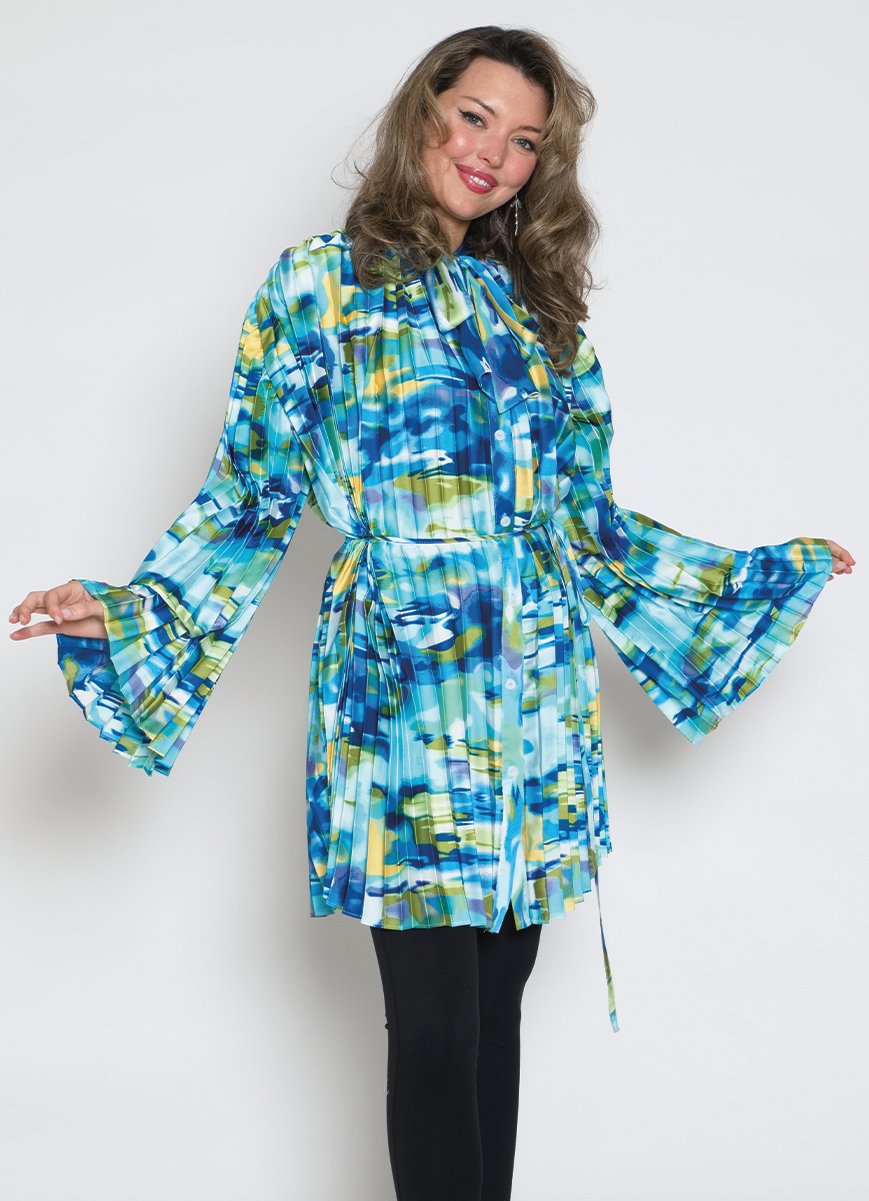 Lily & Taylor S124 Fine Poly Silky Feel Blouse w/ Removeable Belt