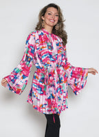 Lily & Taylor Fine Poly Silky Feel Blouse w/ Removeable Belt