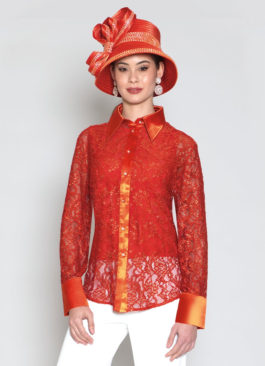 Lily & Taylor S129 2-Piece Poly Lace Blouse