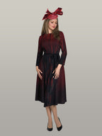 Fine Pleated Maxi Dress w/ Removeable Belt